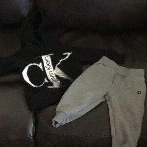 Calvin Klein Black and Gray Joggers Relaxed Fit